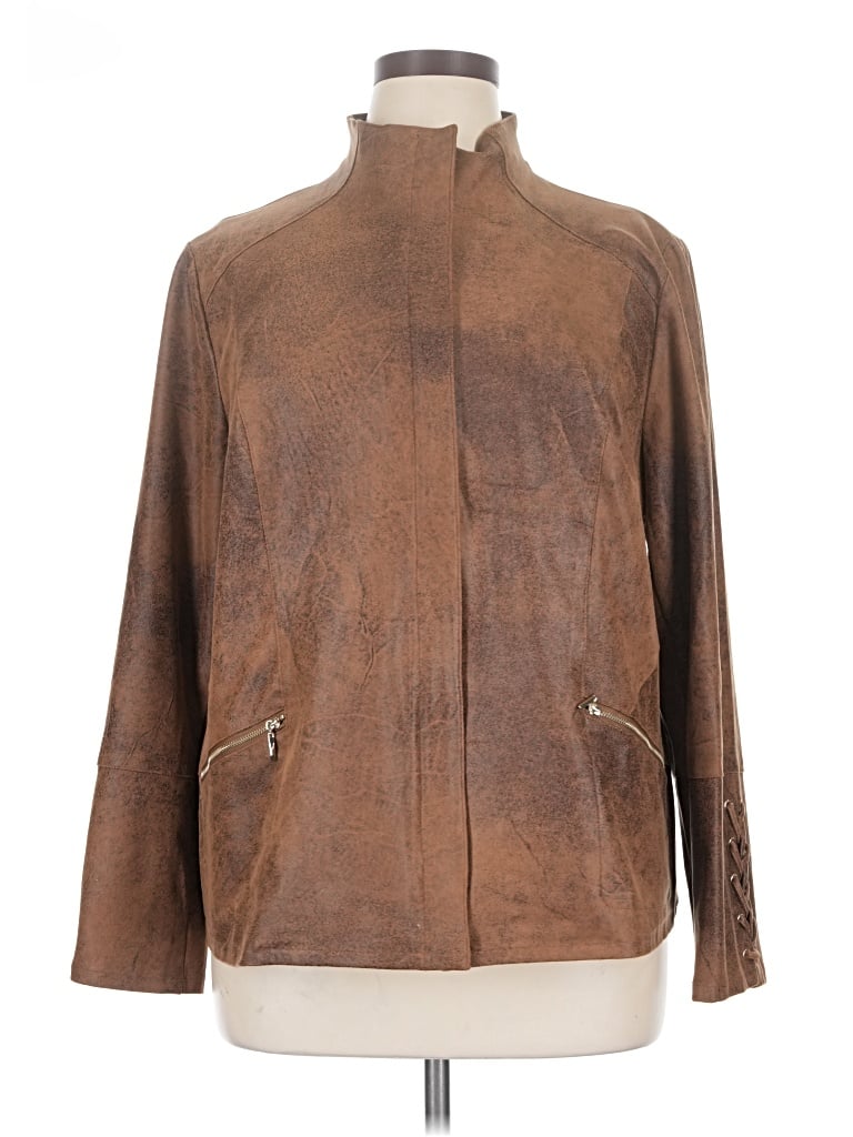 Pre-owned Chico's Jacket In Brown