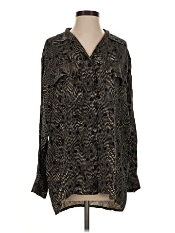 Omo by Norma Kamali Long Sleeve Blouse (view 1)