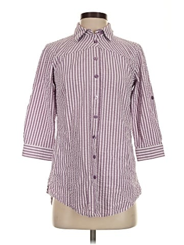 Joan Rivers 3/4 Sleeve Button-Down Shirt (view 1)
