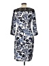 Boston Proper Paisley Blue Cocktail Dress Size 12 - photo 2