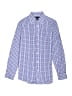 Tommy Hilfiger Checkered-gingham Blue Long Sleeve Button-Down Shirt Size 16 - photo 1