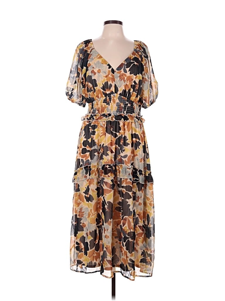 Pre-owned Nine Britton Casual Dress In Brown