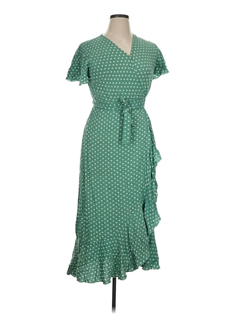 Pre-owned Ecowish Casual Dress In Green
