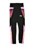Justice Color Block Black Track Pants Size 10 - photo 1