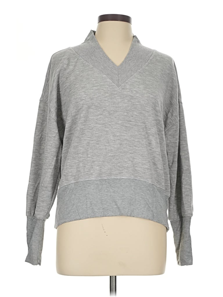 Pre-owned Scoop Pullover Sweater In Gray