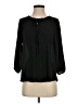 Eclair 100% Polyester Black 3/4 Sleeve Blouse Size S - photo 1