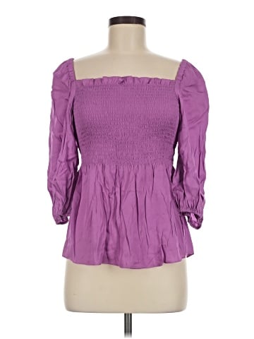 Trina Turk 3/4 Sleeve Silk Top (view 1)