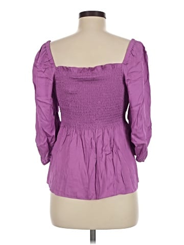 Trina Turk 3/4 Sleeve Silk Top (view 2)