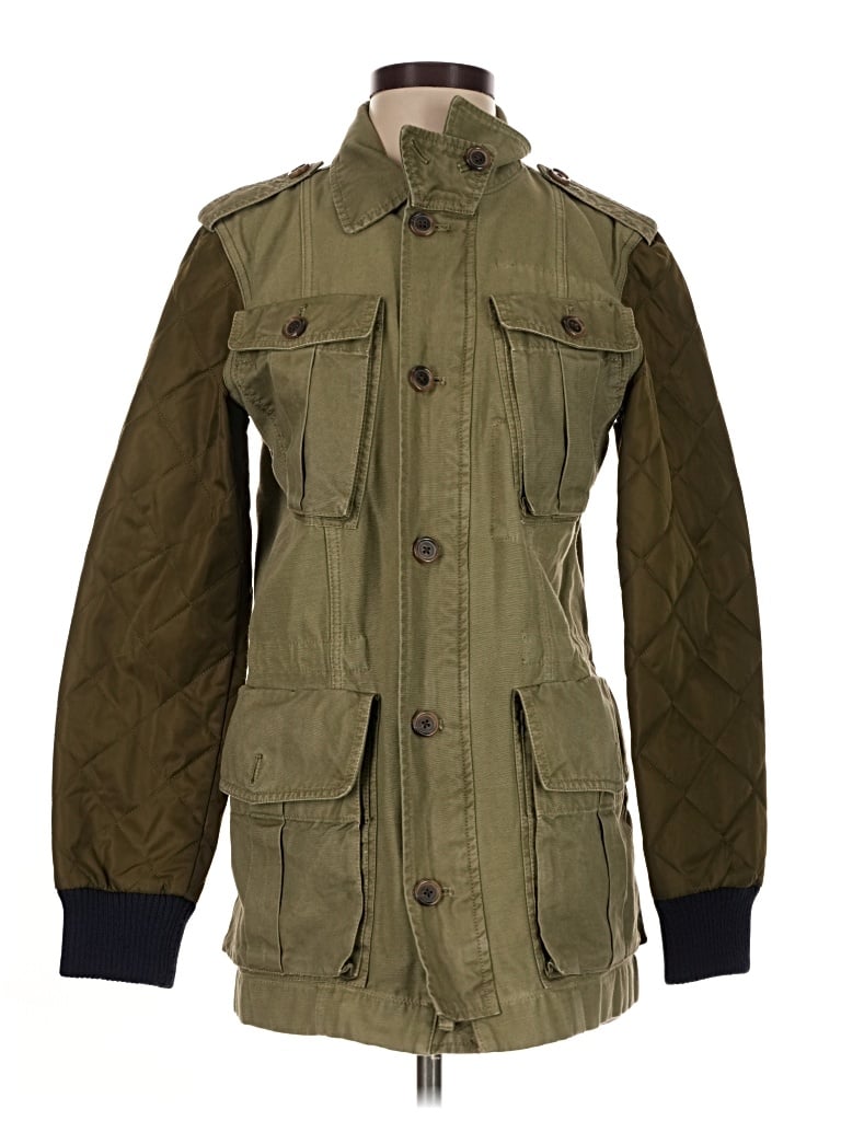 Pre-owned Jcrew Jacket In Green