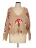 rue21 100% Acrylic Hearts Tan Pullover Sweater Size L - photo 1