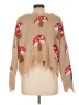 rue21 100% Acrylic Hearts Tan Pullover Sweater Size L - photo 2