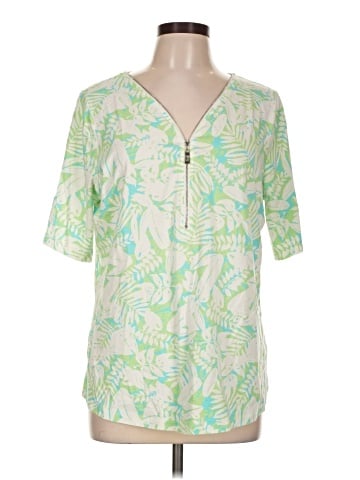 Belle By Kim Gravel Short Sleeve Blouse (view 1)