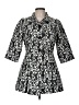 Ethyl 100% Cotton Black Trenchcoat Size M - photo 1