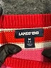 Lands' End Stripes Pink Red Pullover Sweater Size 10 - 12 - photo 3