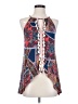Venus Red Sleeveless Blouse Size 4 - photo 1