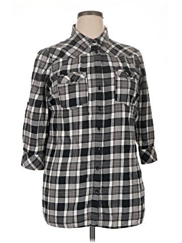 Canyon River Blues 3/4 Sleeve Button-Down Shirt (view 1)