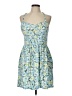 No Boundaries Floral Blue Casual Dress Size L - photo 1