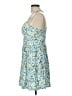No Boundaries Floral Blue Casual Dress Size L - photo 5