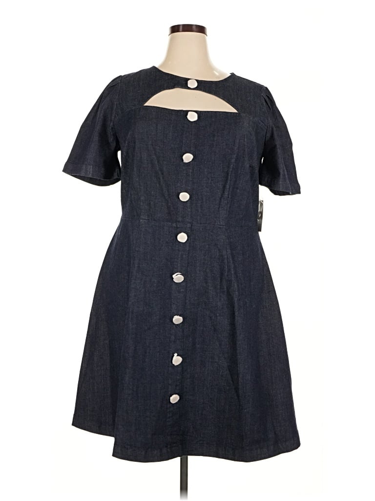 Eloquii Casual Dress In Blue