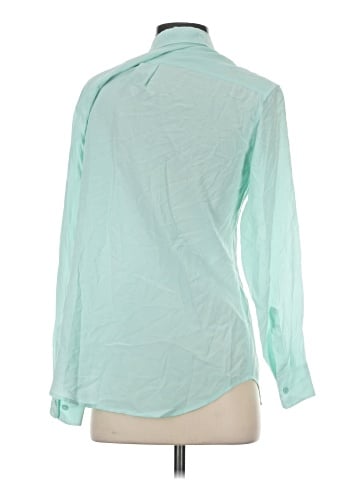 Equipment Long Sleeve Silk Top (view 2)