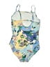 Old Navy Print Blue One Piece Swimsuit Size 8 - photo 2