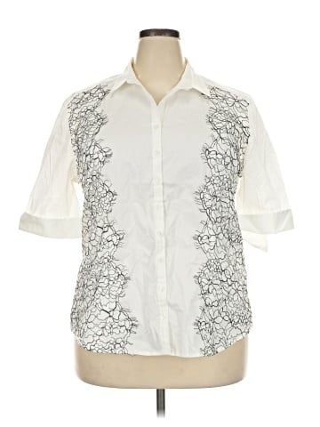7th Avenue Design Studio New York & Company Short Sleeve Blouse (view 1)