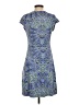 Title Nine 100% Polyester Paisley Blue Casual Dress Size S - photo 2