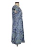 Title Nine 100% Polyester Paisley Blue Casual Dress Size S - photo 4