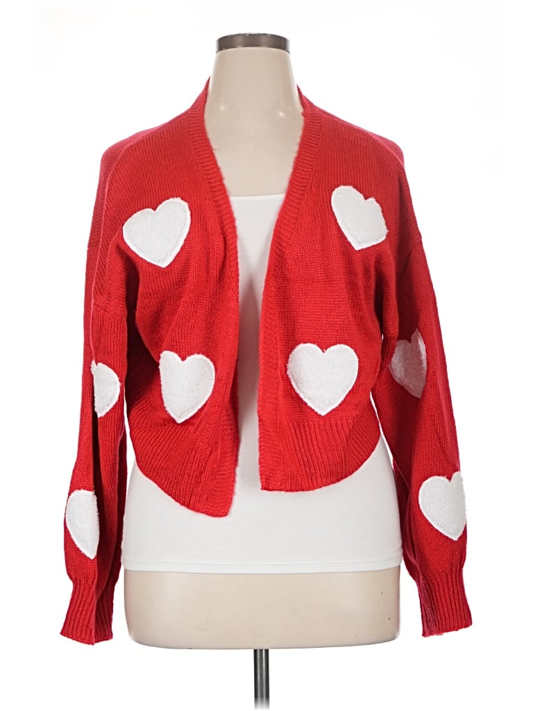 Assorted Brands Cardigan Sweater In Red