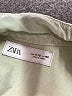 Zara Solid Green Long Sleeve Button-Down Shirt Size 11 - 12 - photo 3