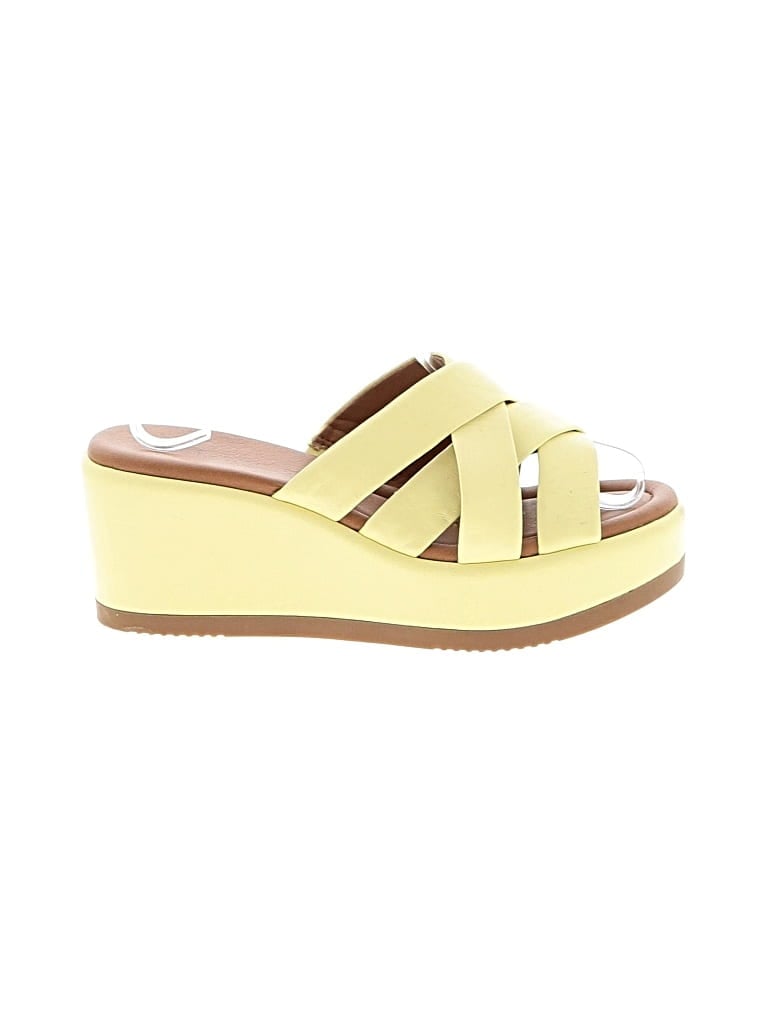 Pre-owned Caslon Wedges In Yellow