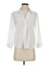 Babaton 100% Lyocell White 3/4 Sleeve Button-Down Shirt Size S - photo 1
