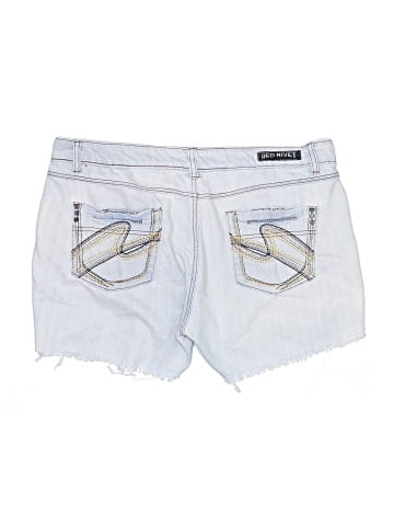 Red Rivet Denim Shorts (view 2)