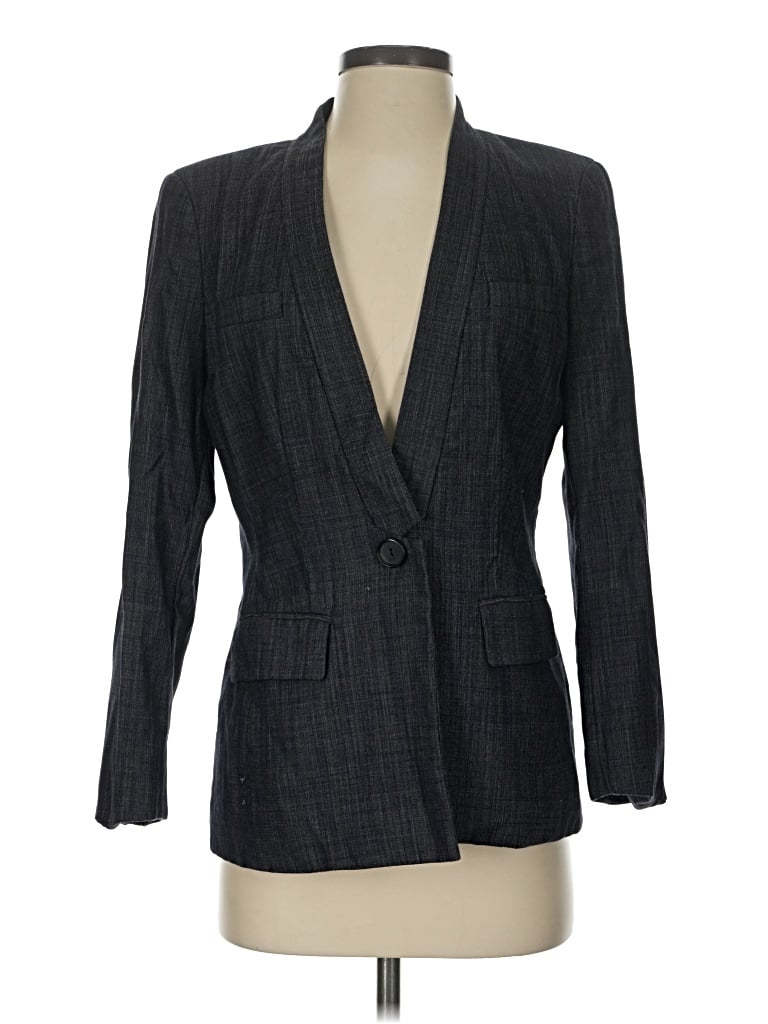 Pre-owned Worth New York Wool Blazer Jacket In Gray