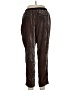 Elevenses Brown Velour Pants Size L - photo 2