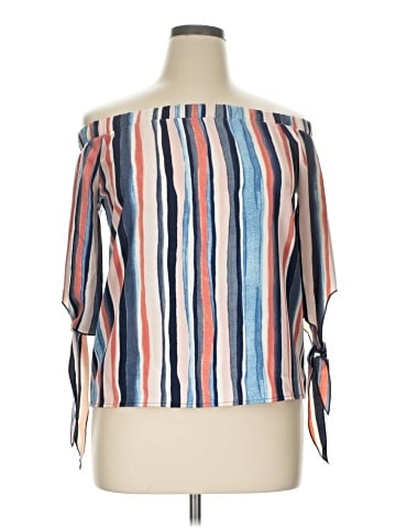 Bar III 3/4 Sleeve Blouse (view 1)