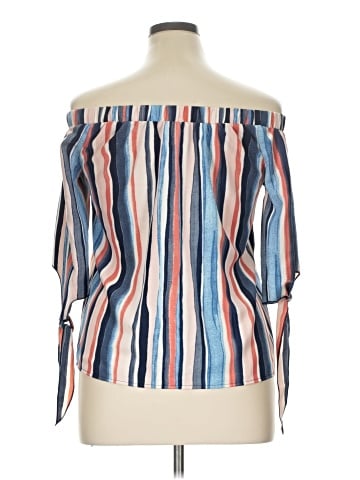Bar III 3/4 Sleeve Blouse (view 2)