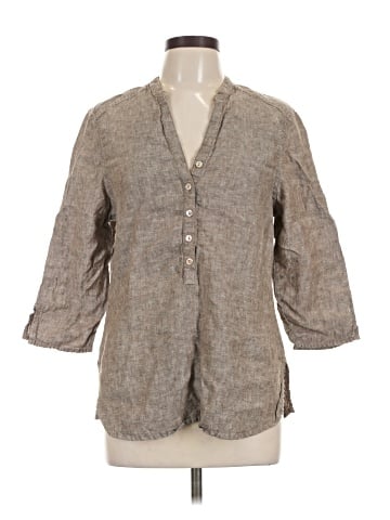 Eddie Bauer 3/4 Sleeve Button-Down Shirt (view 1)