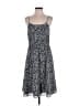 J.Crew 100% Polyester Print Blue Casual Dress Size 0 - photo 1