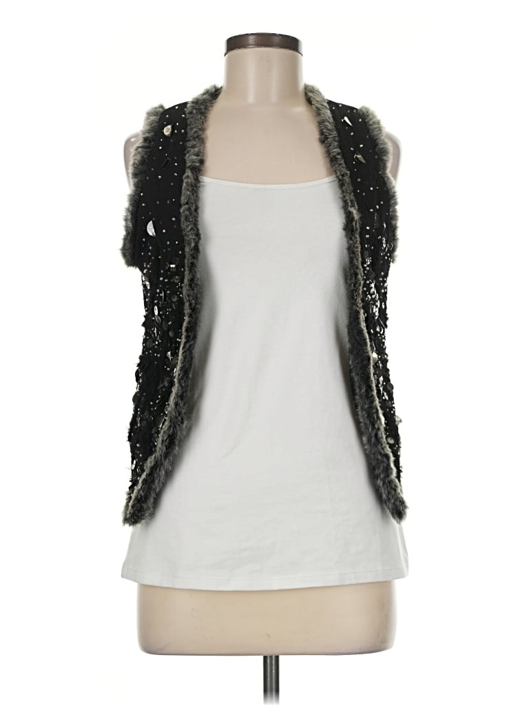 Pre-owned Miss Me Vest In Silver