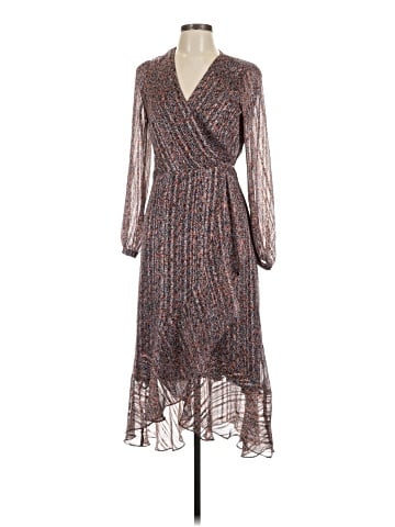 Lavender Brown Casual Dress (view 1)