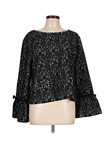 Karl Lagerfeld Paris 3/4 Sleeve Blouse (view 1)