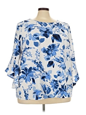 Kasper 3/4 Sleeve Blouse (view 1)