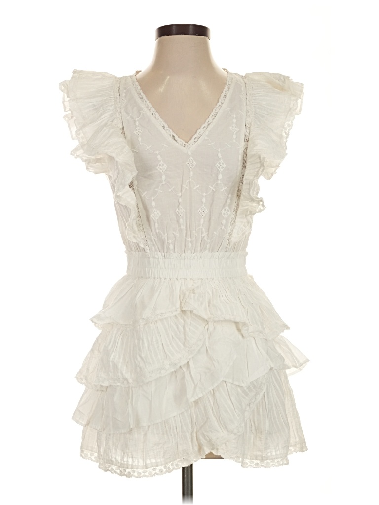 Pre-owned Loveshackfancy Cocktail Dress In Ivory