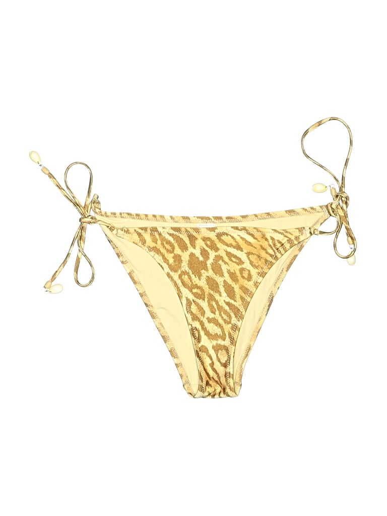 Pre-owned Zimmermann Swimsuit Bottoms In Gold
