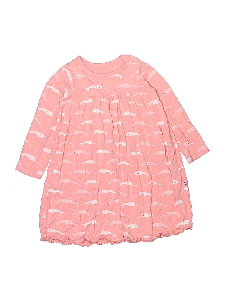 Pre-owned Kickee Pants Kids' Dress In Pink