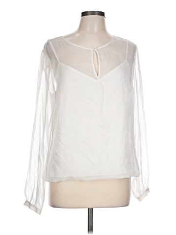 White House Black Market Long Sleeve Blouse (view 1)