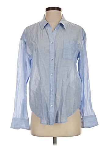 Elizabeth and James Long Sleeve Button-Down Shirt (view 1)