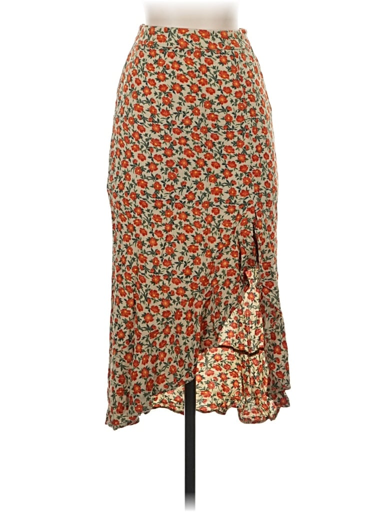 Pre-owned Pull & Bear Casual Skirt In Orange