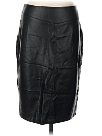 Karen Millen Faux Leather Skirt (view 1)